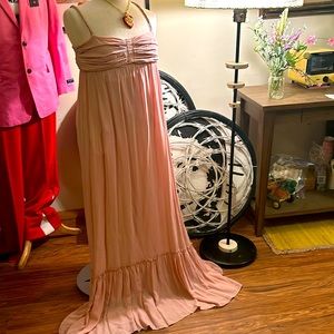 Valentine Gerald Darel blush pink flowy maxi dress 42